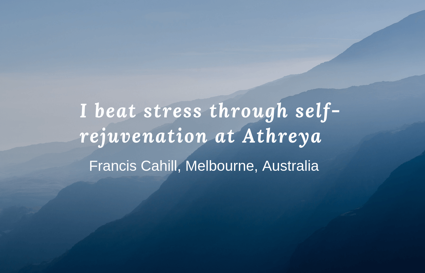 Elimination of Stress through Self-Rejuvenation